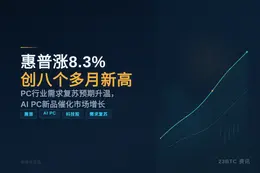 惠普涨8.3%创八个多月新高