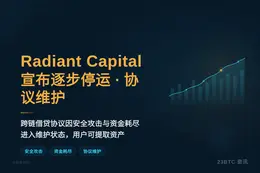 Radiant Capital宣布逐步停运，协议维护