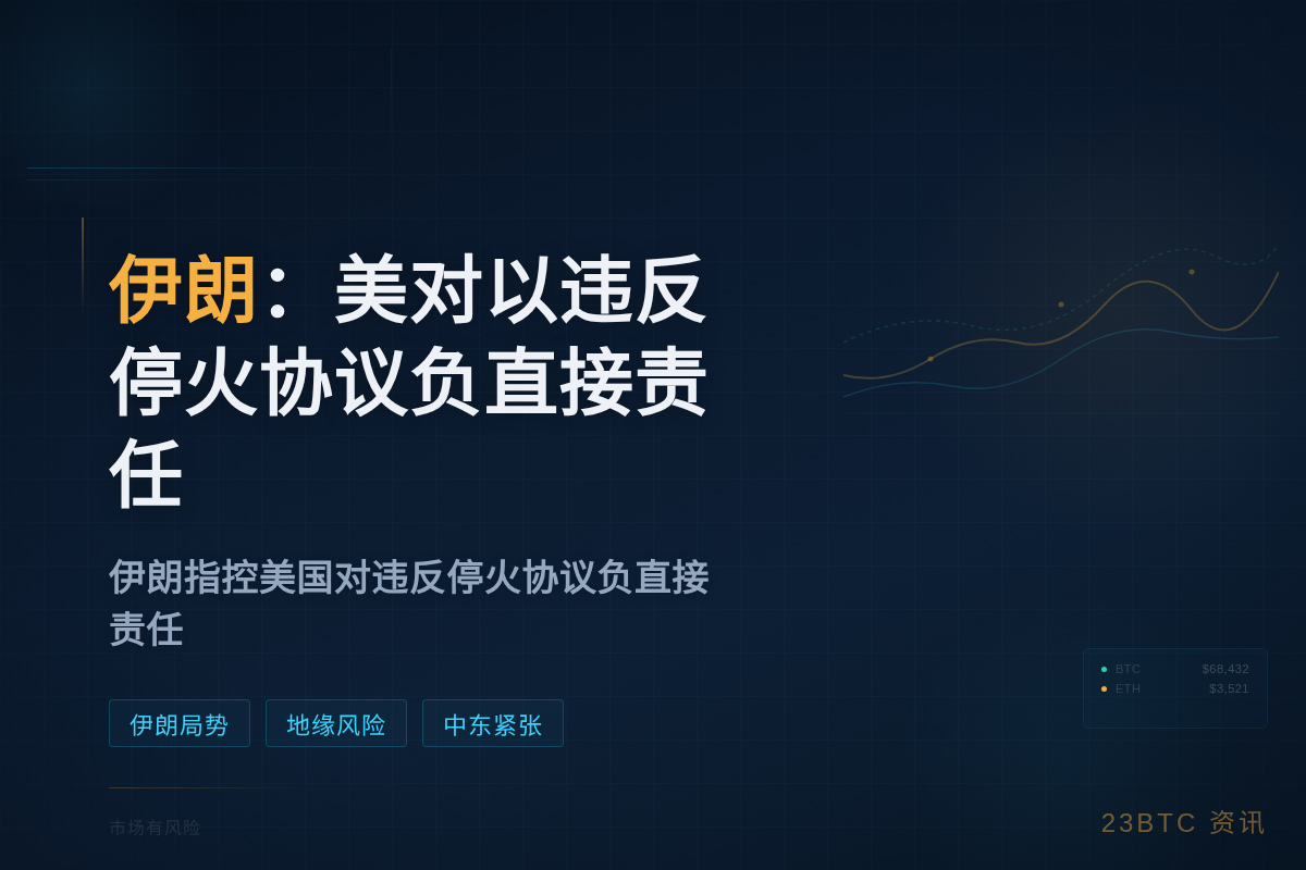 伊朗：美对以违反停火协议负直接责任