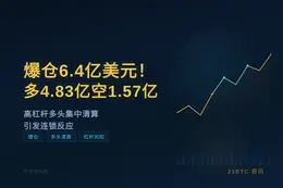 爆仓6.4亿美元！多4.83亿空1.57亿