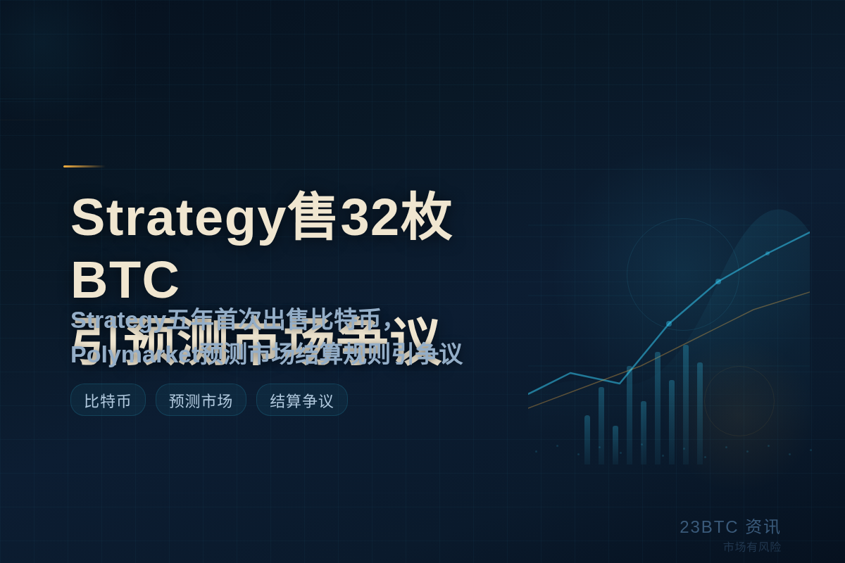 Strategy售32枚BTC引Polymarket预测市场插图1 Strategy售32枚BTC引Polymarket预测市场