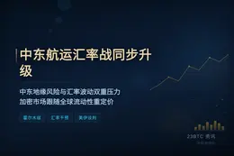 中东航运汇率战同步升级