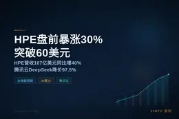 HPE盘前暴涨30%突破60美元