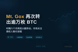 Mt. Gox 再次转出逾万枚 BTC