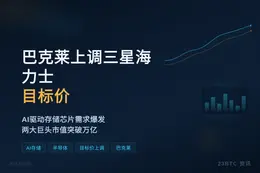 巴克莱上调三星海力士目标价