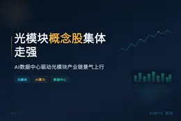 美股光模块股普涨，AAOI LITE涨超7%，FOTO涨5.