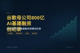 谷歌母公司800亿AI基建融资创纪录