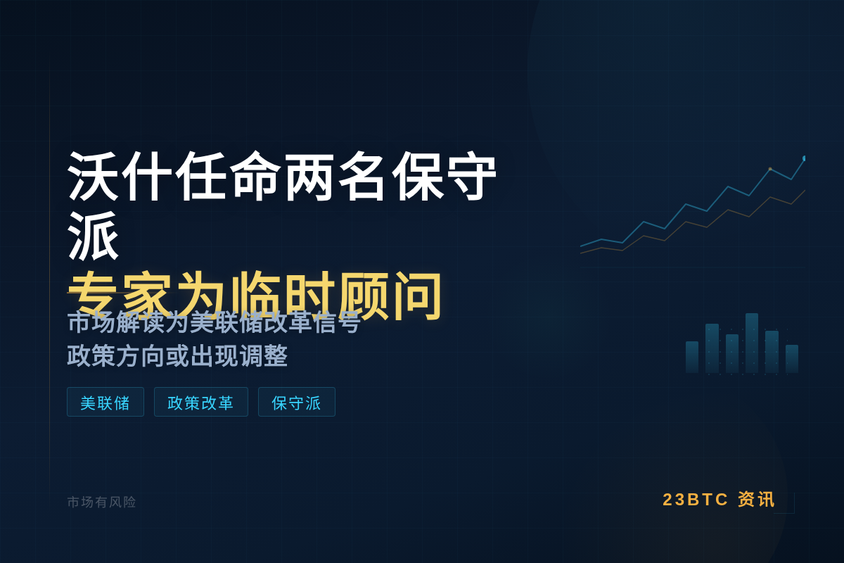 沃什任命两名保守派专家为临时顾问插图1 沃什任命两名保守派专家为临时顾问