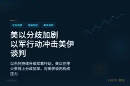 美以分歧加剧，以军行动冲击美伊谈判