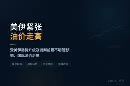 美伊紧张油价走高