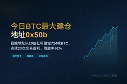 今日BTC最大建仓地址0x50b