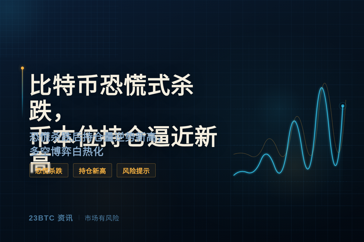 比特币恐慌式杀跌,币本位合约持仓量逼近新高插图1 比特币恐慌式杀跌,币本位合约持仓量逼近新高