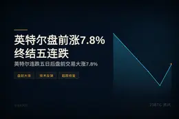 英特尔盘前涨7.8%终结五连跌
