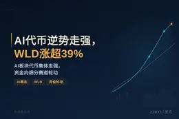 AI代币逆势走强，WLD涨超39%
