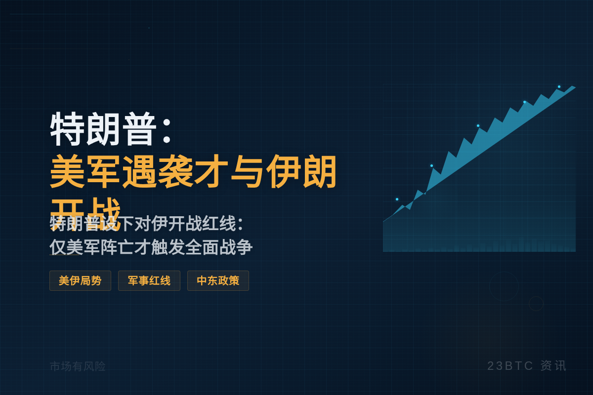 特朗普：美军遇袭才与伊朗开战
