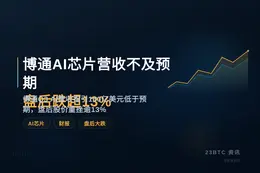 博通AI芯片营收不及预期，盘后跌超13%
