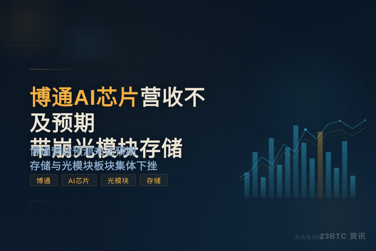 博通AI芯片营收不及预期带崩光模块存储
