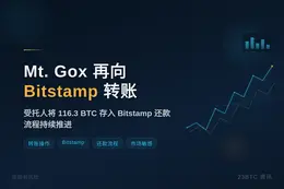 Mt. Gox 将 116.3 BTC 存入 Bitstam