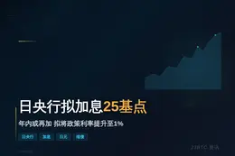 日央行拟本月加息25基点 年内或再加