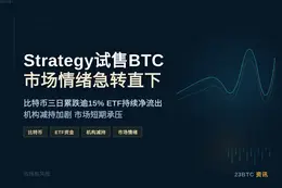 Strategy试售32枚BTC，市场情绪急转直下