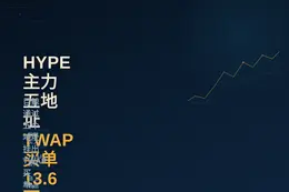 HYPE主力五地址TWAP买单13.6万
