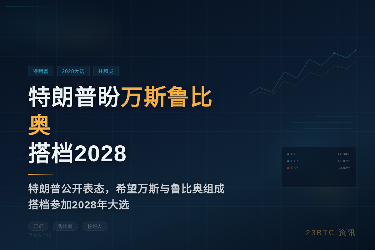 特朗普盼万斯鲁比奥搭档2028