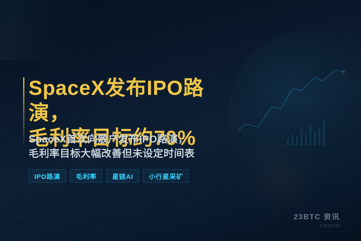 SpaceX发布IPO路演，毛利率目标约70%