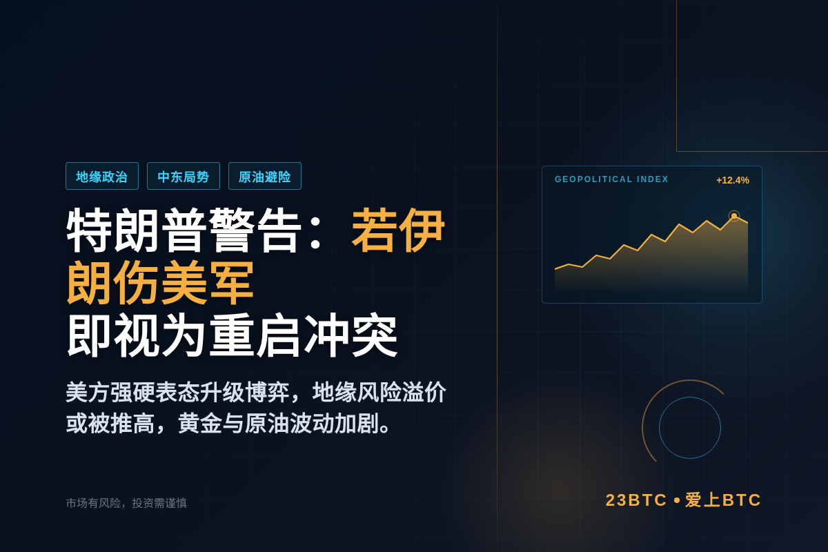 特朗普：若伊朗杀害美军，将是重启冲突的理由