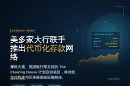 美国大行联手推出代币化存款网络