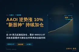 AAOI逆势涨10%，"新股神"称28美元起持续加仓