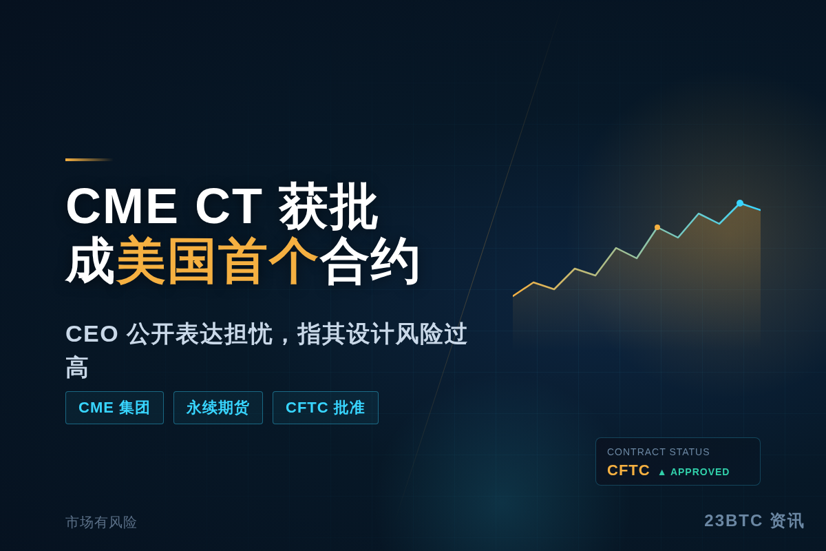 CME CT 成为首个美国批准的合约