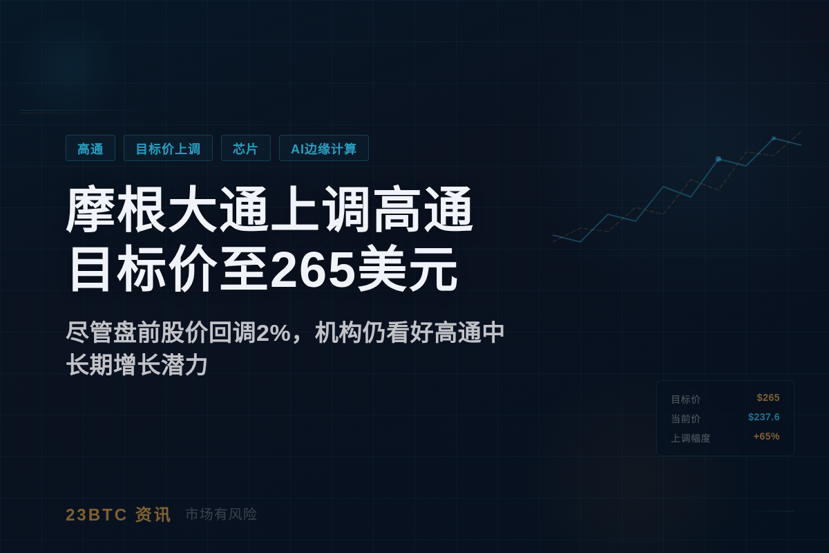 摩根大通上调高通目标价至265美元插图1 摩根大通上调高通目标价至265美元