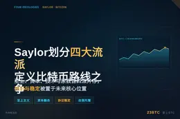 Strategy创始人Saylor将比特币社区划分为四大流派