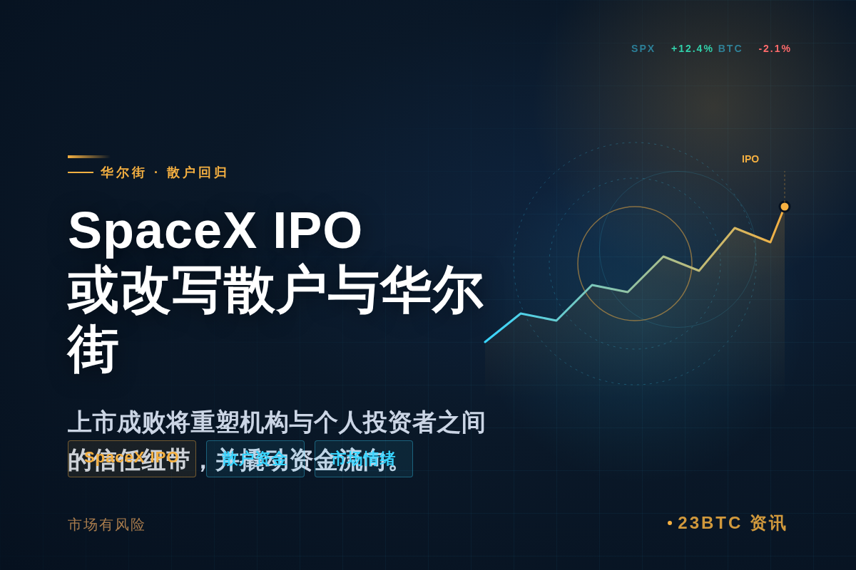 SpaceX IPO将为散户投资者敞开华尔街大门