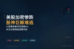 美股加密惨跌，股神巨鲸难逃