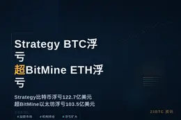 Strategy BTC浮亏超BitMine ETH浮亏