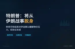 特朗普：将从伊朗战事脱身，协议未成