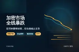 加密市场全线暴跌，ETH看跌情绪更甚BTC