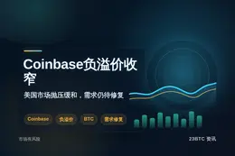 Coinbase负溢价收窄，需求待修复