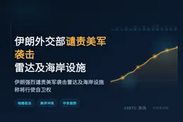 伊朗外交部谴责美军袭击雷达及海岸设施