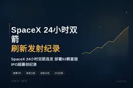 SpaceX 24小时双箭刷新发射纪录