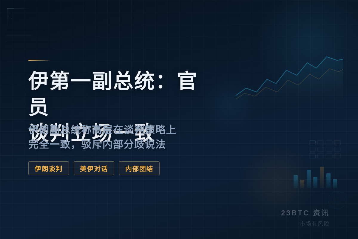 伊第一副总统:官员谈判立场一致插图1 伊第一副总统:官员谈判立场一致