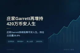 庄家Garrett再增持420万币安人生