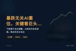 机构：暴跌无关AI重估，关键看巨头支出