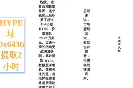 HYPE 址0x6436 提取2小时