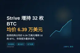 Strive上周加仓32枚BTC均价6.39万