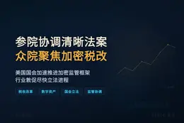 参院协调清晰法案，众院聚焦加密税改