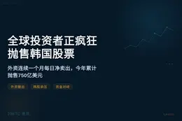 全球投资者正疯狂抛售韩国股票