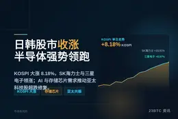 日韩股市收涨 SK海力士三星电子大涨