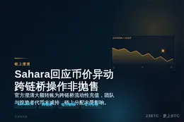 Sahara回应币价异动：跨链桥操作非抛售